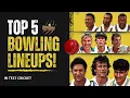 Top 5 Bowling LINEUPS In TEST Cricket | Who were Called "4 Horsemen of the Apocalypse"?