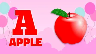 Phonics Song 2 with TWO Words in 3D - A For Apple🍎🍏- ABC Alphabet Songs with Sounds for Children's