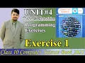 Unit 4 Exercise 1 a b solution chapter 4 computer 10 Data and Repetition solution