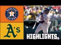 Houston Astros vs Athletics Full Game Highlights ESPN MLB