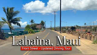 FRONT Street in LAHAINA - Updated Driving Tour MAUI Building Info