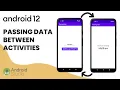 How to pass DATA between ACTIVITIES in ANDROID STUDIO