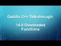 Gaddis C Talk-though 14-8 Feetinches Overloaded