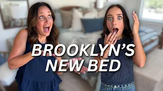surprising Brooklyn with a restored vintage bed | DIY furniture refinishing