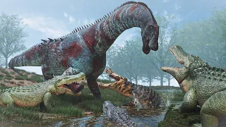 Croc Infested Waters - Life Of A Deinosuchus Path Of Titans