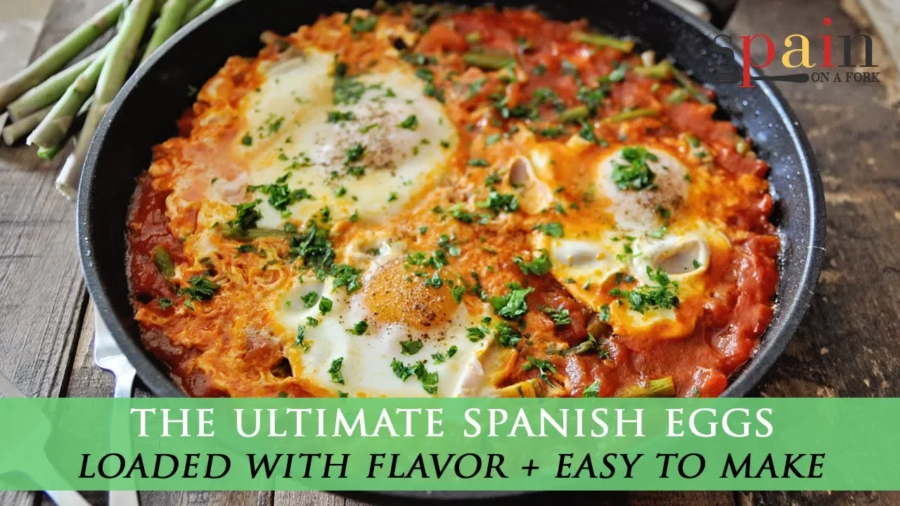 The Ultimate Spanish Eggs with Tomatoes & Asparagus