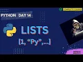 Lists in Python Python Basics to Advanced Day-14 Python Lists Tuples Dicionaries