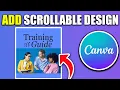 How To Add A Scrollable Design Using Canva Quick Actions - Best Method