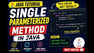 215 Assignment - Single Parameterized method in Java Selenium Java 2026