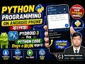 Python Programming on Android Phone in Bangla Pydroid 3 Python Code Run