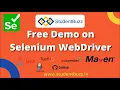 Free Demo On Selenium WebDriver StudentBuzz