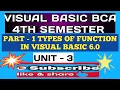 Part - 1 Types of function in visual basic 6 0
