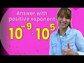 Simplify and Write with a Positive Exponent 38 Second Example