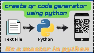 Create a QR code generator using Python Python projects