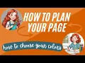 How to plan your coloring page - and how to choose your colors