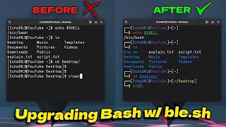Ultimate Bash Upgrade with ble sh Syntax Highlighting Auto Completion