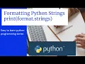 Python Coding Formatting String Variables