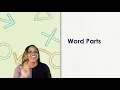 Flex Your Skills Word Parts