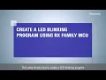 Create a LED blinking program using RX Family MCU