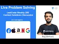 LeetCode Weekly 268 Contest Solutions Discussion Live Solving Striver