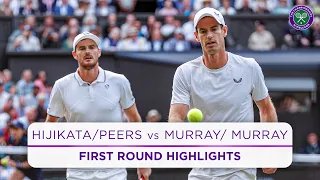 Andy Murray alongside his brother vs Murray Murray Highlights Wimbledon 2024