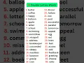 Double Letters Words List