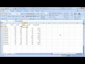 Excel 2007 Tutorial 4 Basic Spreadsheet