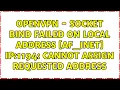 OpenVPN - Socket bind failed on local address AF
