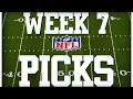 2021 WEEK 7 NFL PICKS