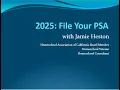 PSA Private School Affidavit Filing Party 2025