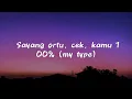 Dia - SENCY || [Mix Lirik] - Ngga Dulu, Tapi Tahukah Kamu?, Jangan Calling, Terlanjur Bawa Perasaan