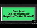 PL 3 Core Java Playlist Intro No Programming Knowledge Required To Get Started Playlist Intro