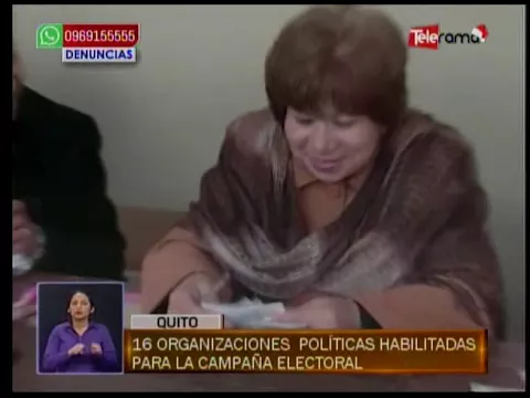 16 organizaciones políticas habilitadas para la campaña electoral