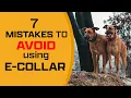 Top 7 MISTAKES EVERY DOG OWNER MUST AVOID when using E-COLLAR
