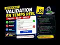 Real-Time Form Validation with JavaScript Red Borders Regex DOM - 5-