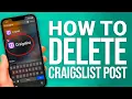 How To Delete A Craigslist Post Remove Listings In Seconds