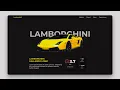 Responsive Landing Page HTML CSS And JAVASCRIPT GSAP Lamborghini Web Design