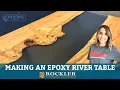 How to Make a Large River Table Live-Edge Slab and Epoxy Project