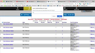 Setup Number Schemes - Assign Brackets To Mats