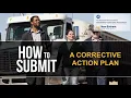 HOW TO Submit a Corrective Action Plan for a Failed Safety Audit FMCSA
