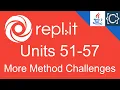 Units 51-57 More Method Challenges CodingBytes Java REPL it speedrun