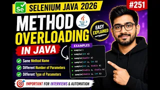 251 Method Overloading in Java Selenium Java 2026