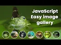How To Create Image Gallery In Javascript HTML and CSS with thumbnail