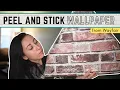 Peel and Stick Brick Wallpaper from Wayfair