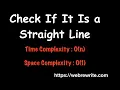 Check If It Is a Straight Line LeetCode May Challenge Day 8 Programming Tutorials