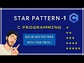 Star Pattern Program in C Printing Patterns in C C Programming Tutorials