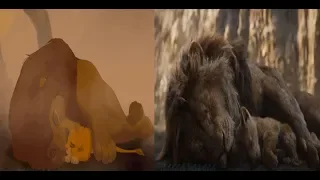 the lion king 1994 2019 simba finds mufasa
