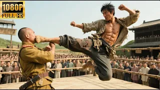 日本武士目中无人，不料台下小子竟是无影脚传人，一脚踢残日本武士！ #new #movie #war #film