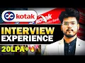 Kotak Mahindra Interview Experience How to Crack TechKotak