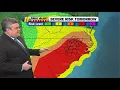 Moderate tornado chance high wind damage probability for Thursday